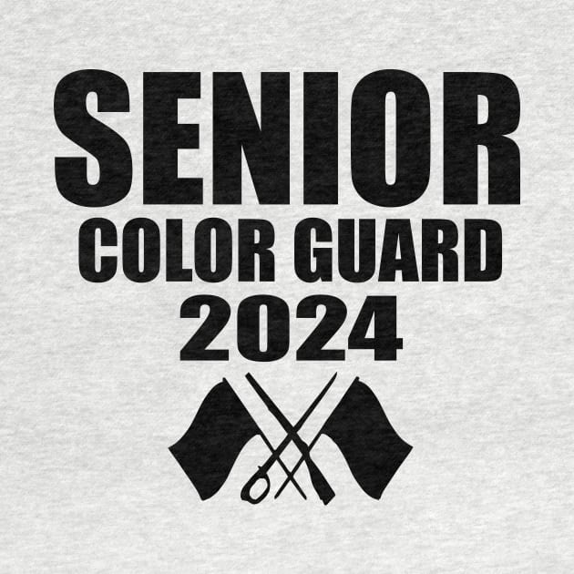 2024 Senior Color Guard Class of 2024 Marching Band Flag by Giftyshoop